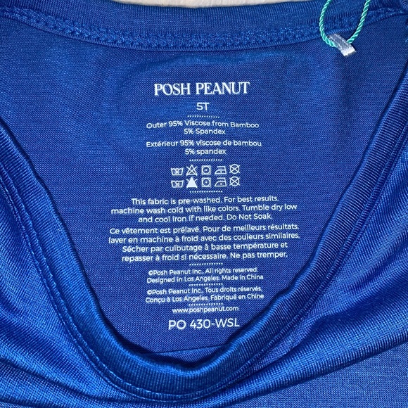 NWT Posh Peanut Wave Tank Top and Shorts 5T Surfboards - Picture 5 of 6